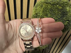 Ceas dama + Bratara Stil Premium lichidare stoc! Set elegant